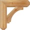 Ekena Millwork Imperial Craftsman Rough Sawn Bracket w/ Offset Brace, Western Red Cedar, 6"W x 18"D x 18"H BKT0604X18X18IMP04RWR - alternate 3